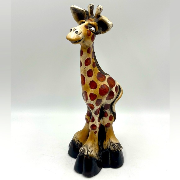 1992 Beasties Of The Kingdom “Geraldine Giraffe” Sculpture Signed by John Raya - Picture 7 of 15